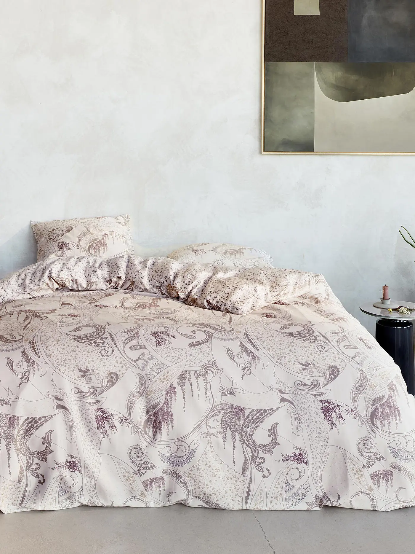 ESSENZA | Satin Bettwäsche 70x90cm / 140x200cm Verena Lovely Lilac | 